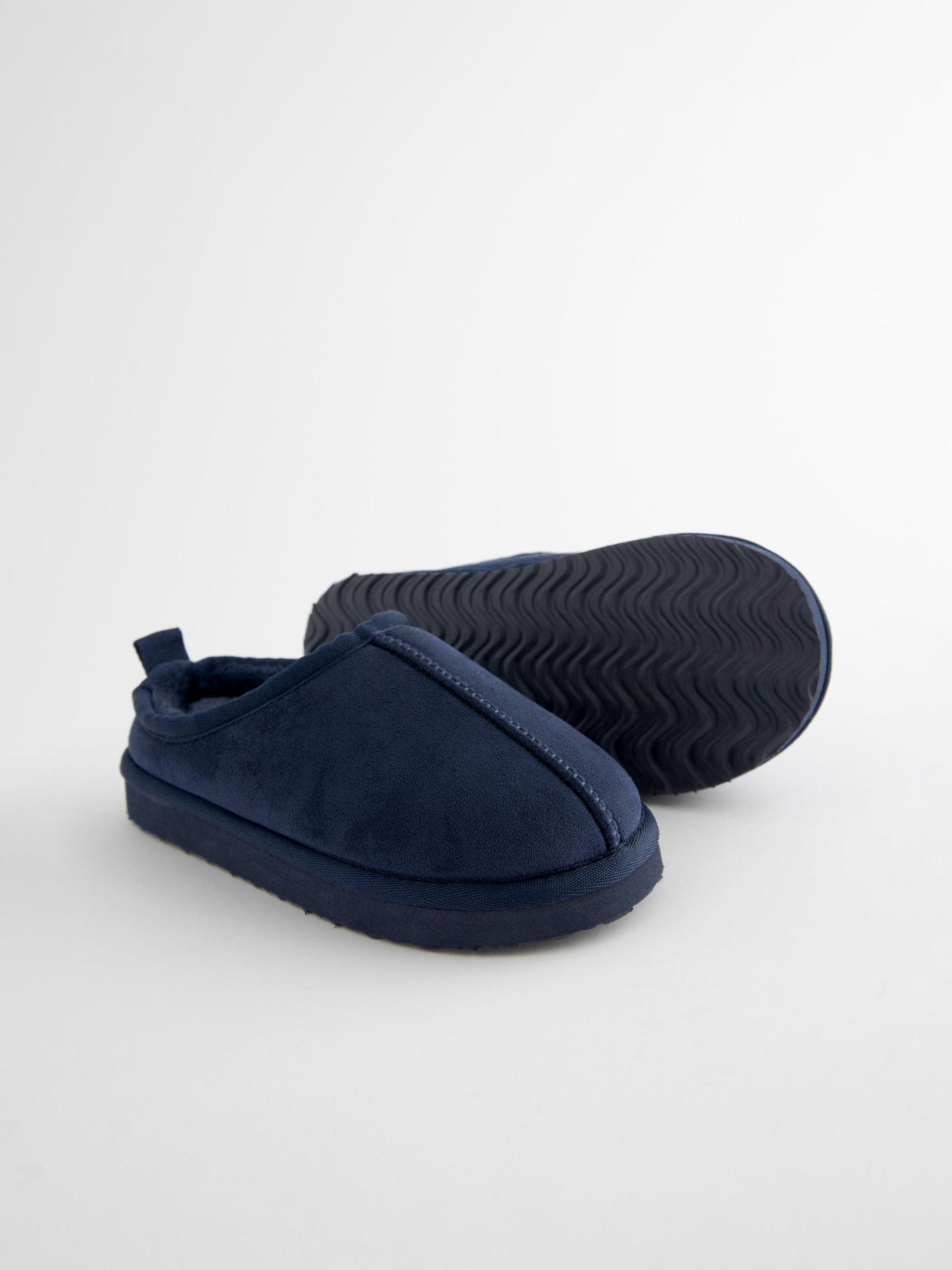 Navy Blue Cosy Mule Slippers image 3