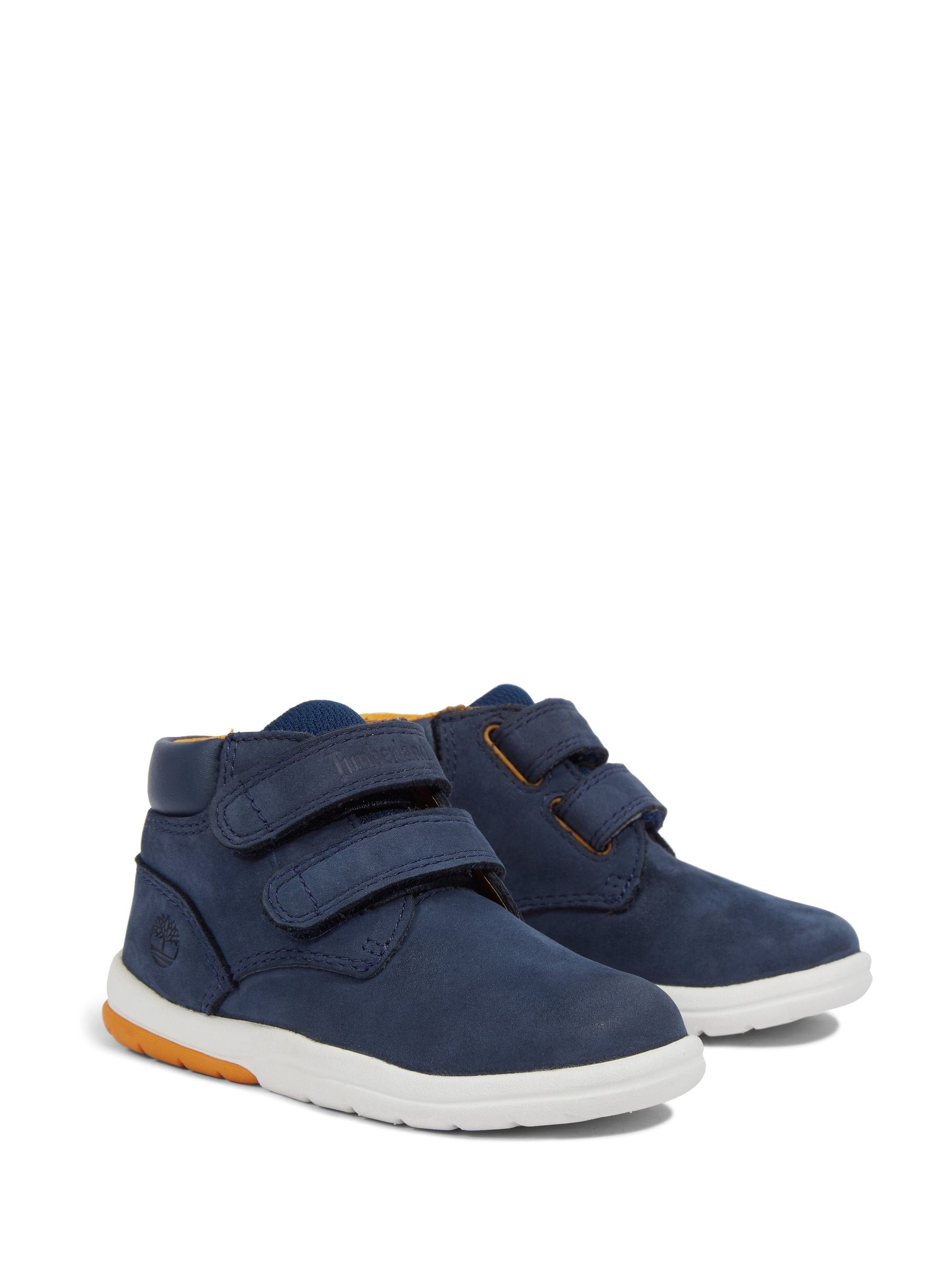 Timberland Navy Toddler Hook and Loop Tracks Nubuck Boots image 4