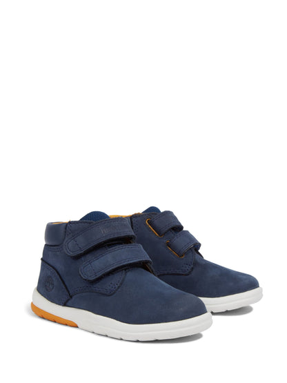 Timberland Navy Toddler Hook and Loop Tracks Nubuck Boots image 4