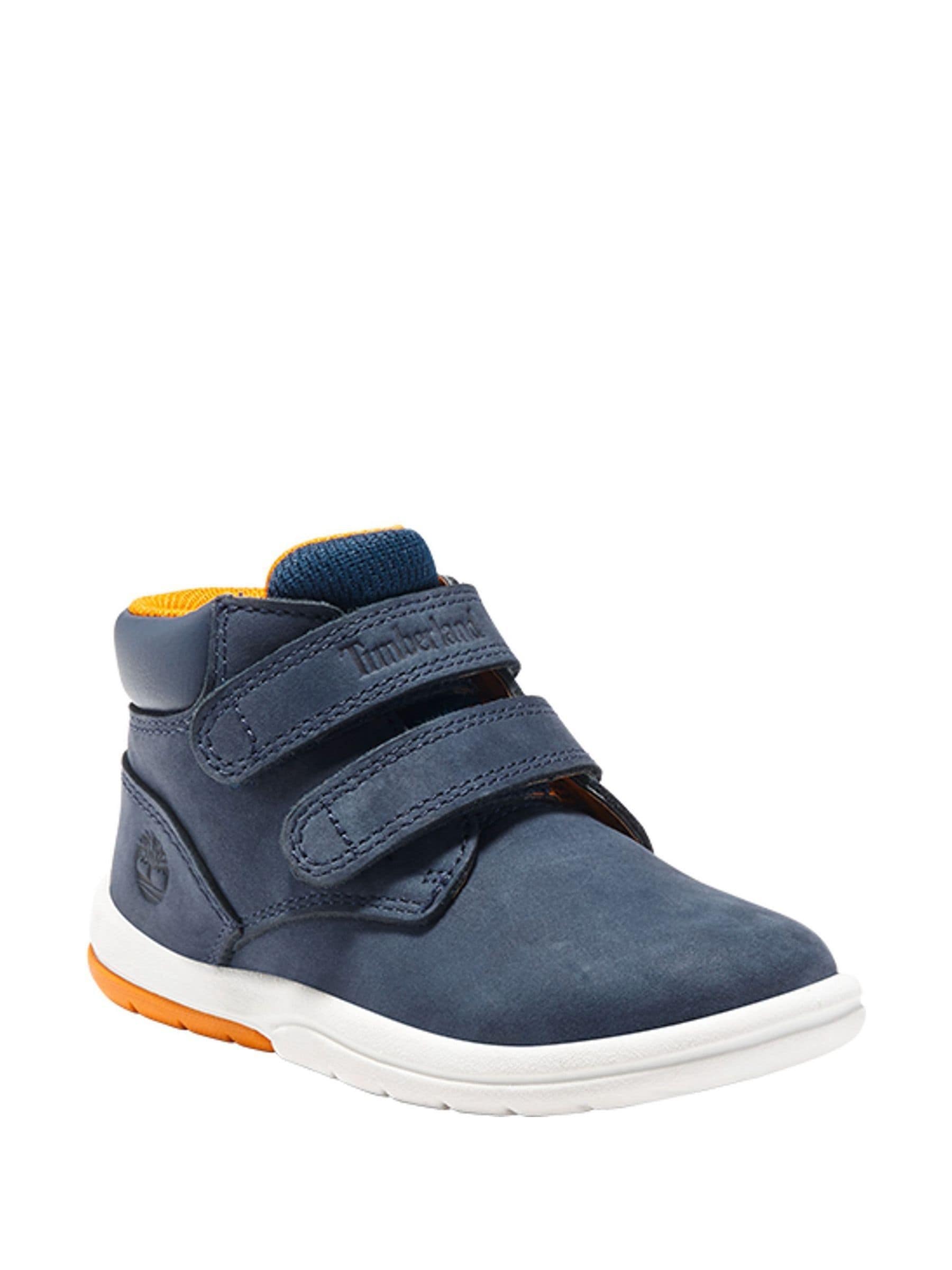 Timberland Navy Toddler Hook and Loop Tracks Nubuck Boots image 5