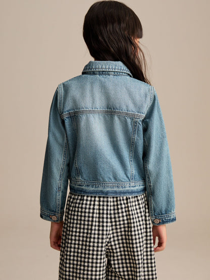 Mid Blue Western 100% Cotton Jacket (3-16yrs)