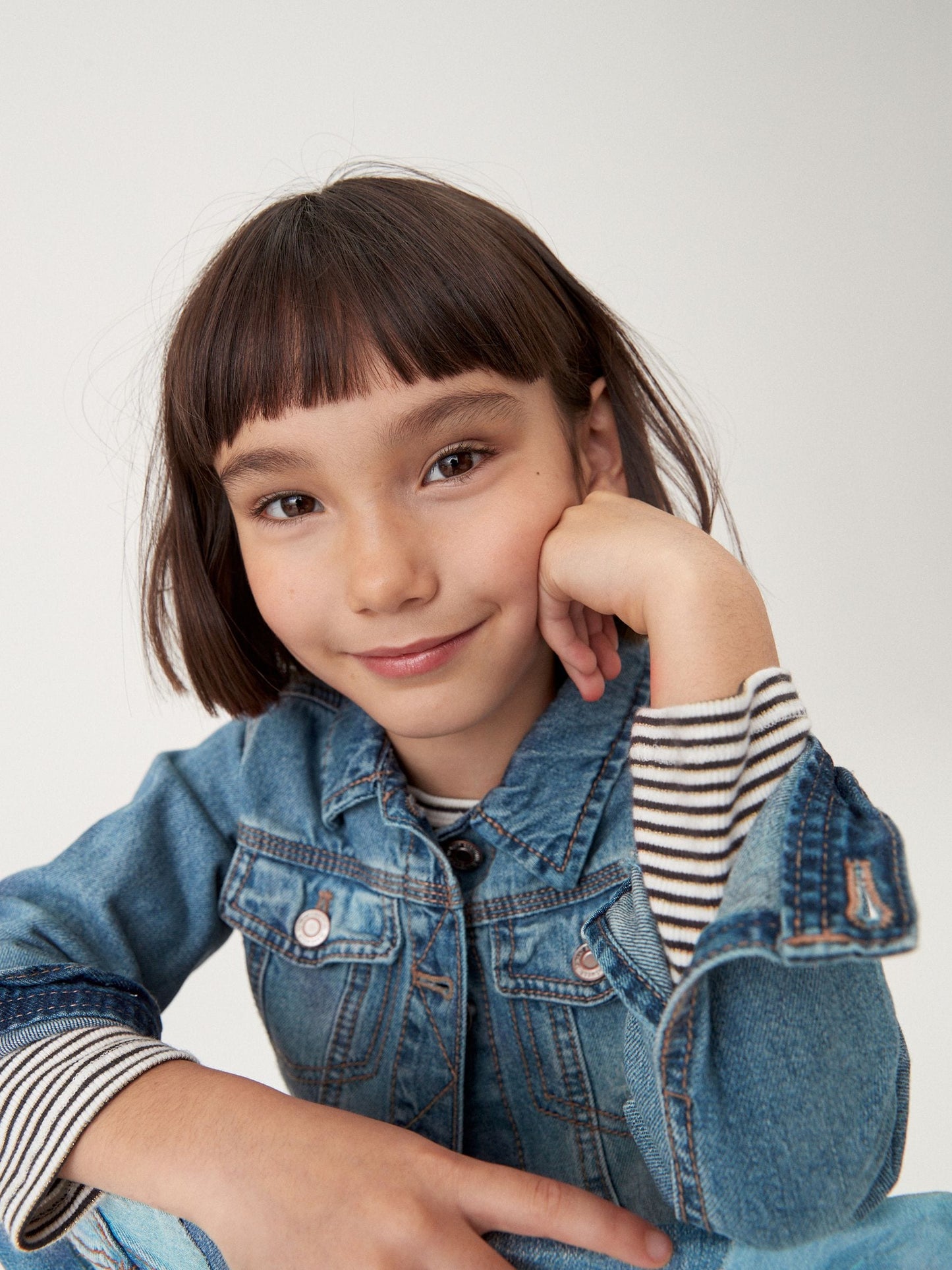 Mid Blue Western 100% Cotton Jacket (3-16yrs)