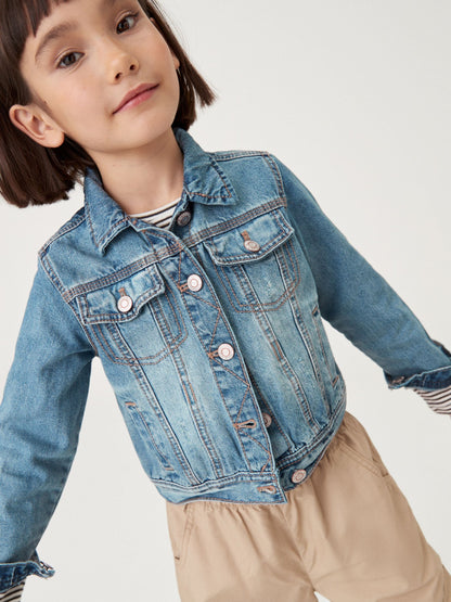 Mid Blue Western 100% Cotton Jacket (3-16yrs)