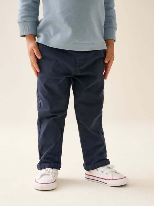 Navy Blue Stretch Chino Trousers (3mths-7yrs) image 1