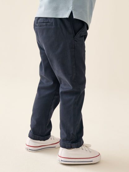 Navy Blue Stretch Chino Trousers (3mths-7yrs) image 4