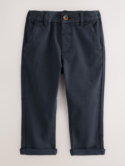 Navy Blue Stretch Chino Trousers (3mths-7yrs) image 5