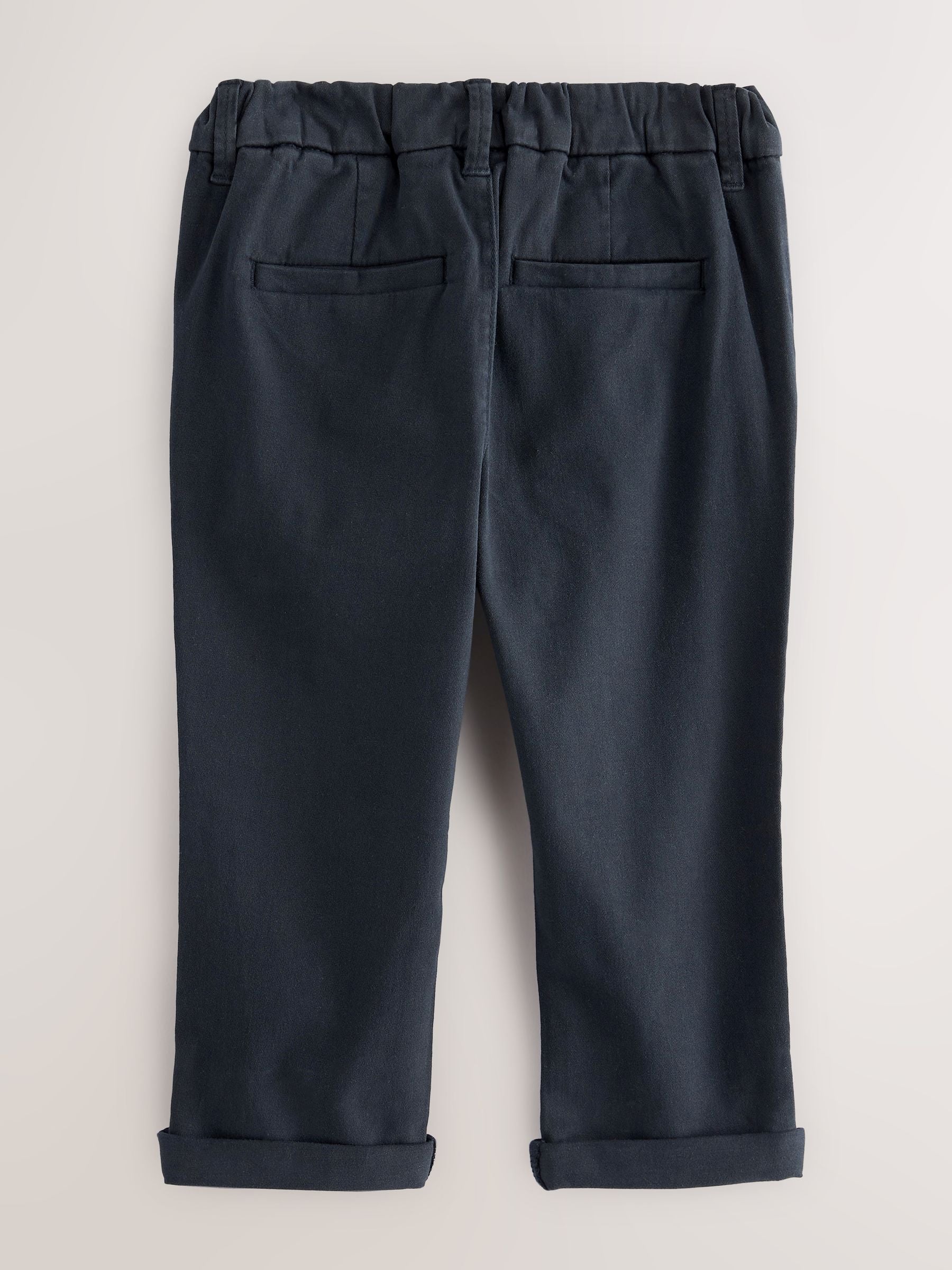 Navy Blue Stretch Chino Trousers (3mths-7yrs) image 6