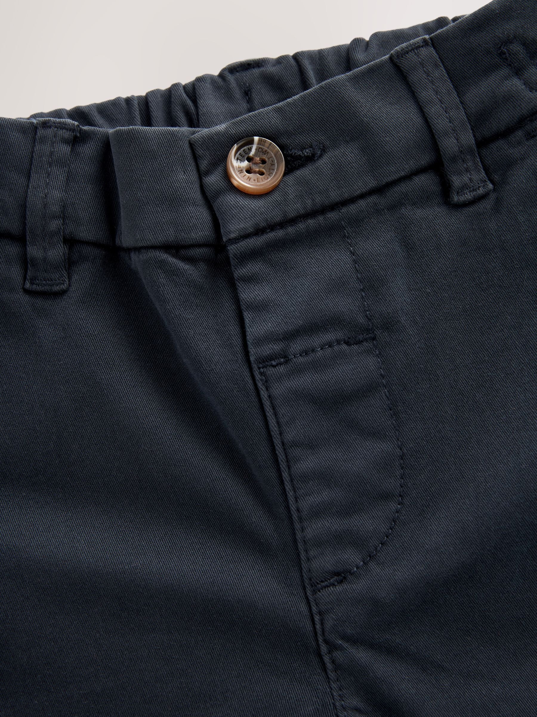 Navy Blue Stretch Chino Trousers (3mths-7yrs) image 7