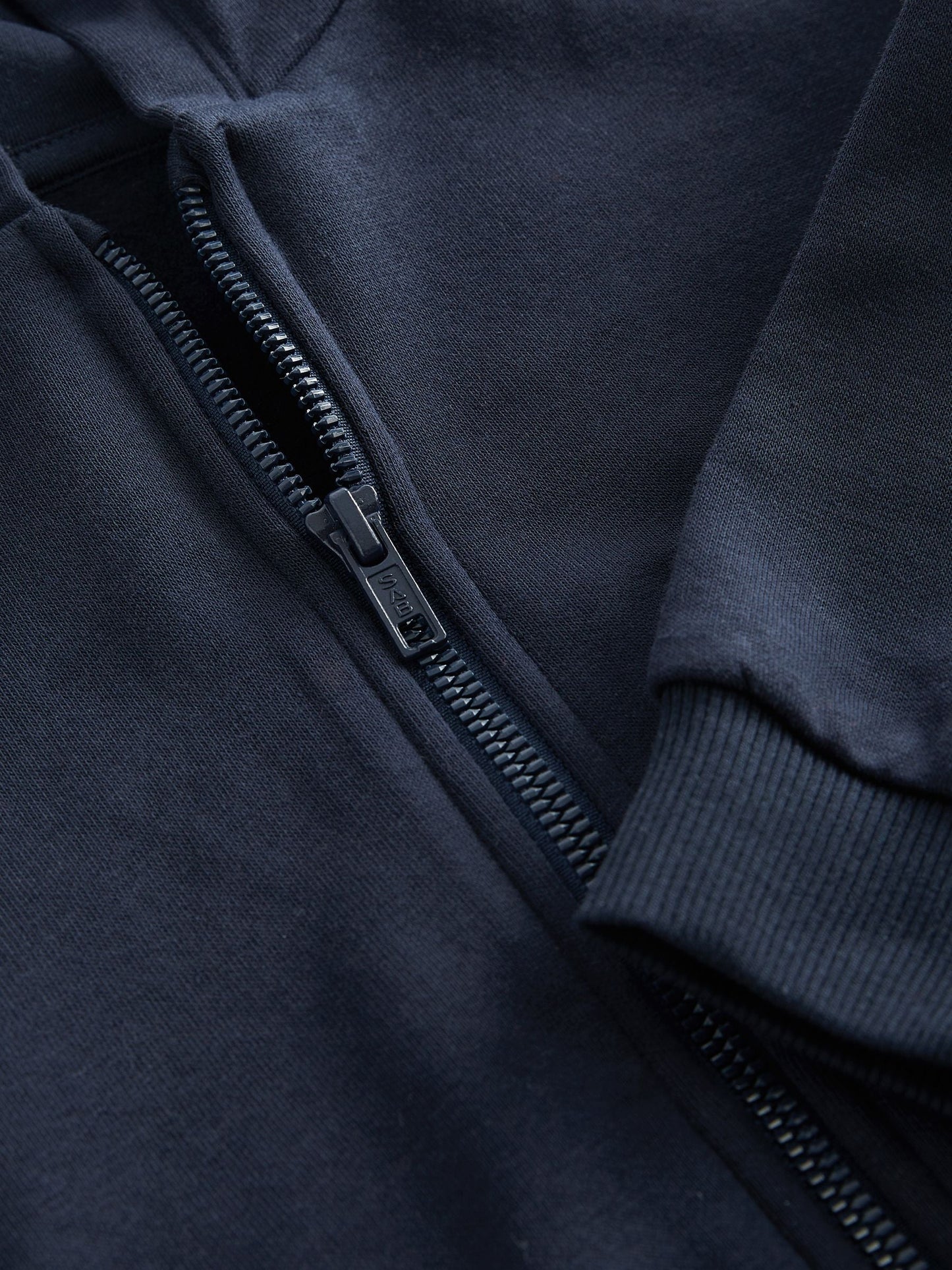 Navy Blue Zip Through Hoodie (3mths-7yrs)