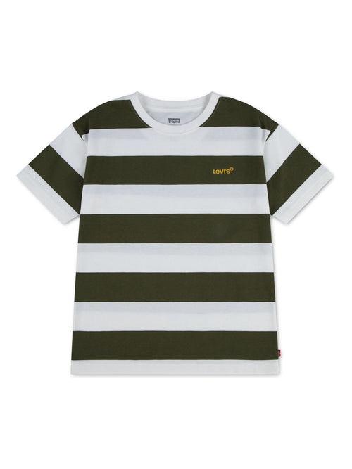 Dsiney Kidz - Levi's Green Big Stripe Short Sleeve T-Shirt image 1