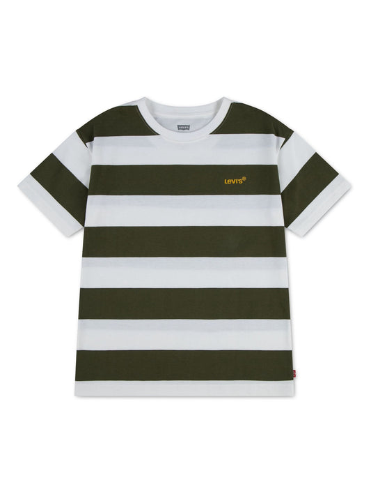 Dsiney Kidz - Levi's Green Big Stripe Short Sleeve T-Shirt image 1
