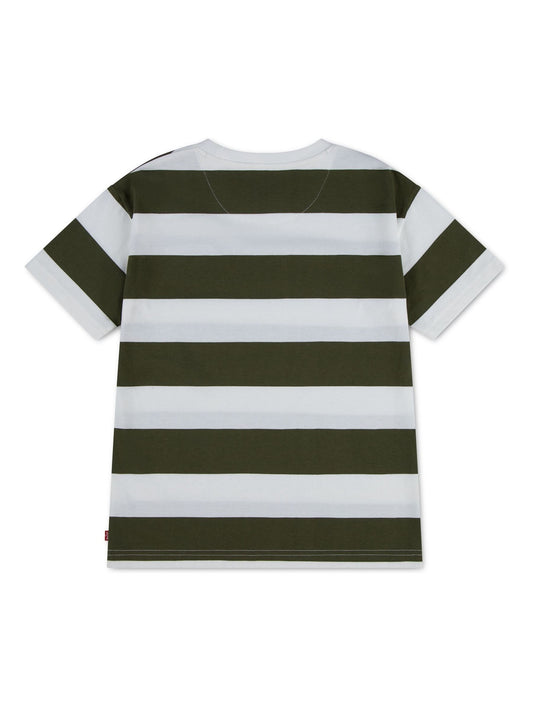 Dsiney Kidz - Levi's Green Big Stripe Short Sleeve T-Shirt image 2