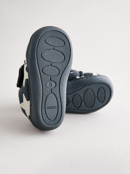 Grey Star Touch Fastening Cupsole Slippers image 6