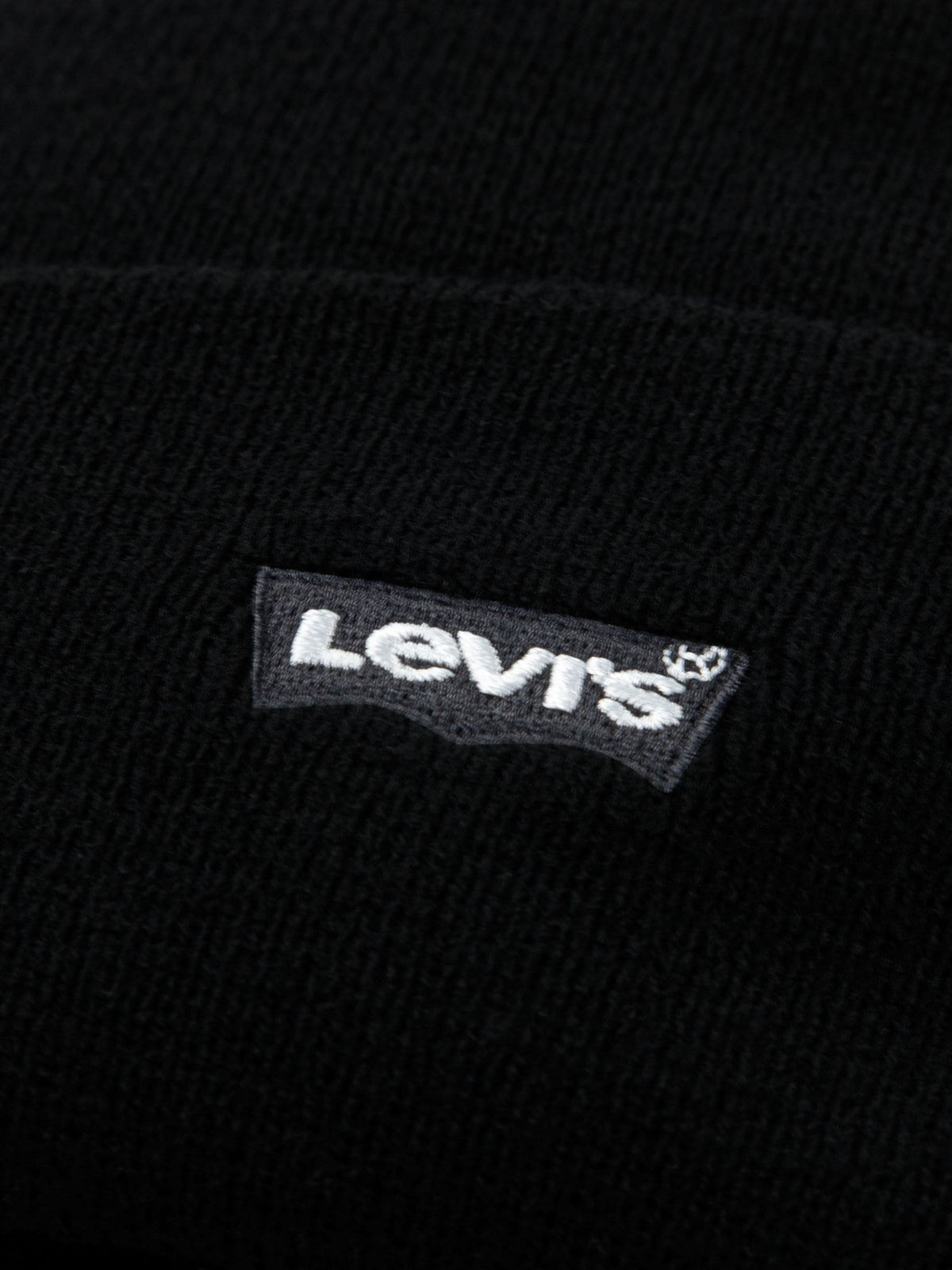 Levi's® Black Tonal Embroidered Beanie - image 3
