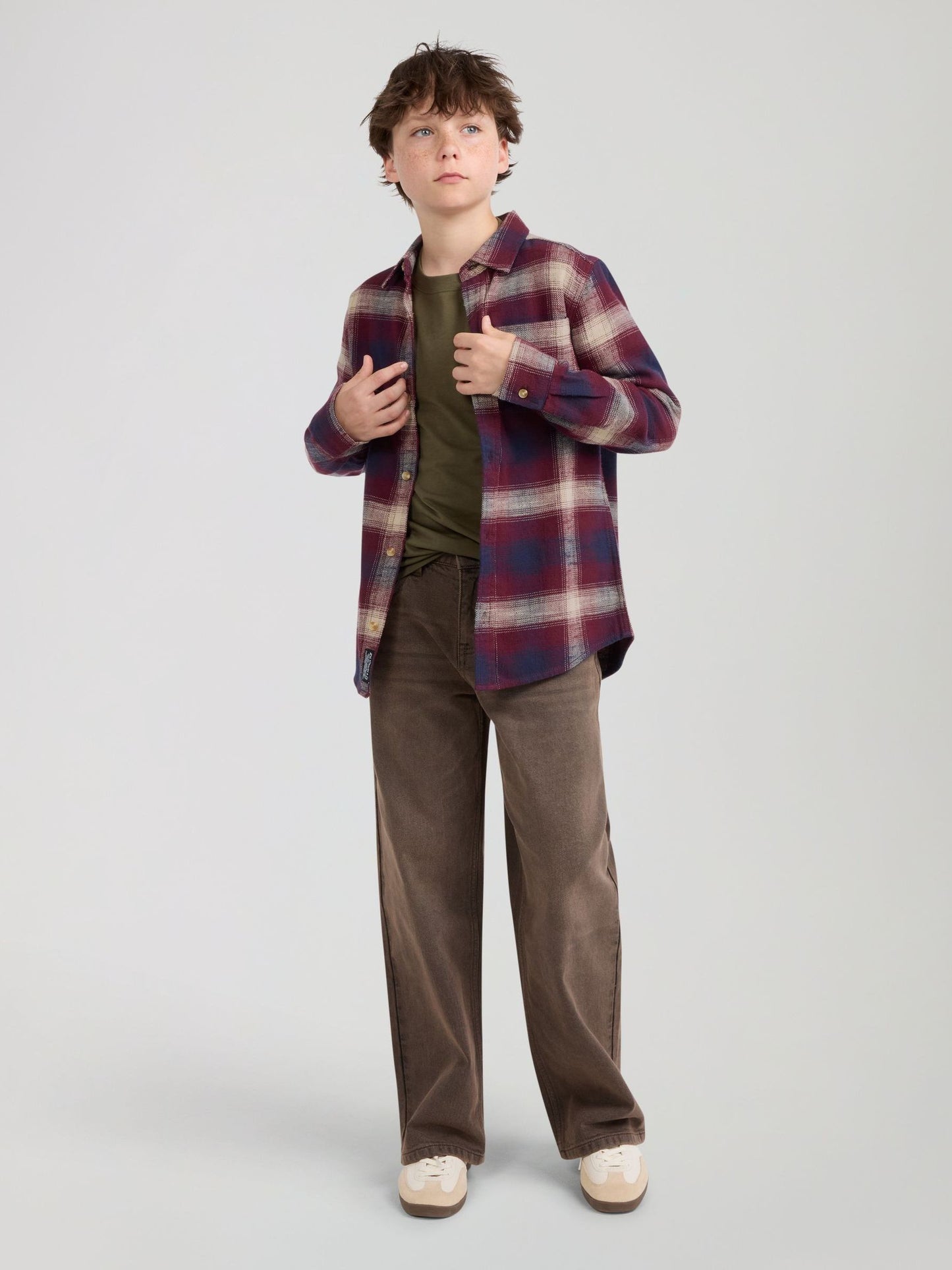 Dsiney Kidz - Levi's® Red Shadow Plaid Flannel Shirt image 3