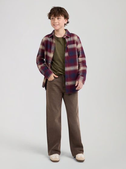 Dsiney Kidz - Levi's® Red Shadow Plaid Flannel Shirt image 4