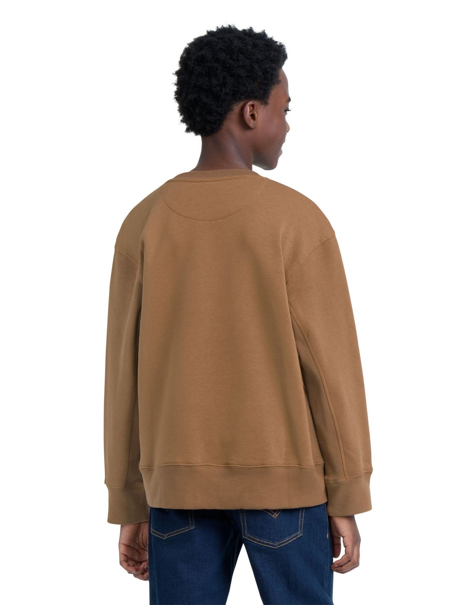 Dsiney Kidz - Levi's® Brown Vintage Collegiate Crew Neck Sweat Top image 2