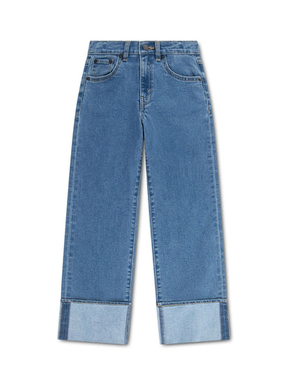 Dsiney Kidz - Levi's® Blue Wide Leg Roll Up Cuff Jeans image 3