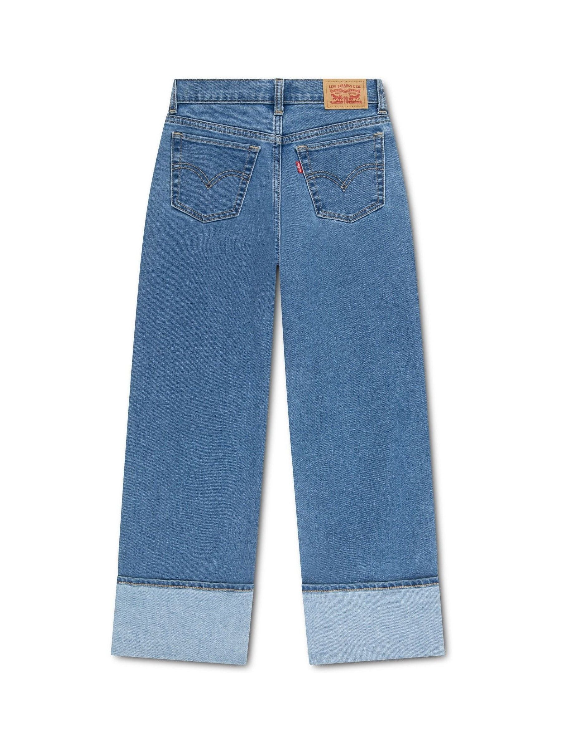 Dsiney Kidz - Levi's® Blue Wide Leg Roll Up Cuff Jeans image 4