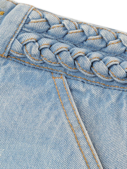 Dsiney Kidz - Levi's® Blue High Rise Braided Baggy Jeans image 7