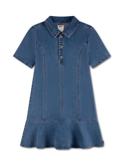 Dsiney Kidz - Levi's® Blue Short Sleeve Tiered Dress image 1