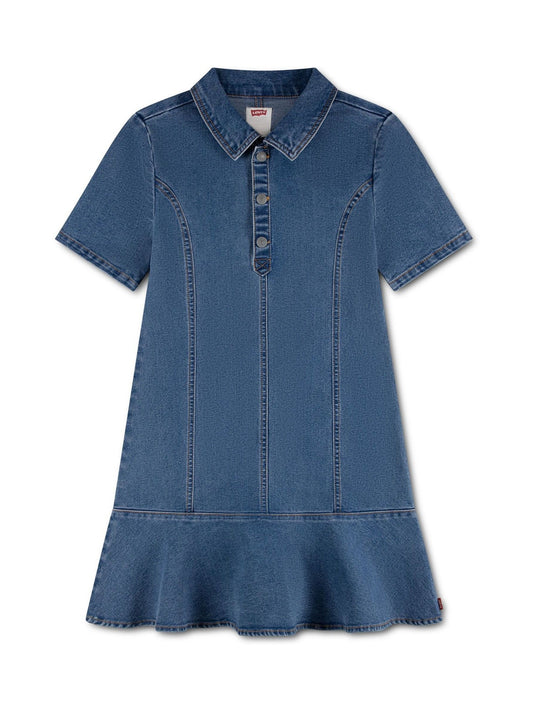 Dsiney Kidz - Levi's® Blue Short Sleeve Tiered Dress image 1