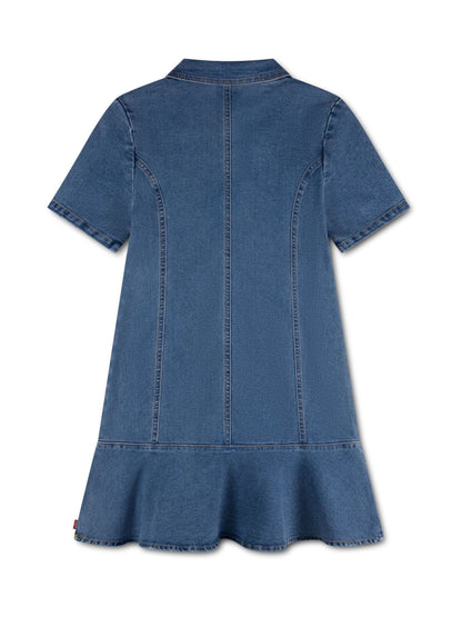 Dsiney Kidz - Levi's® Blue Short Sleeve Tiered Dress image 2