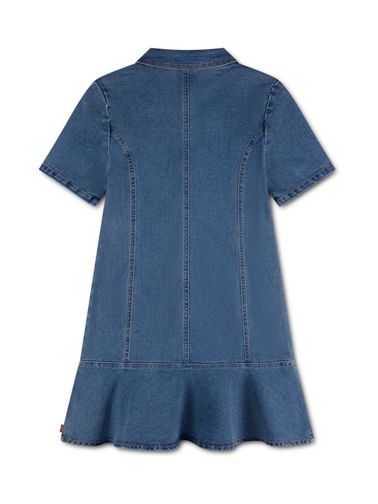 Dsiney Kidz - Levi's® Blue Short Sleeve Tiered Dress image 2