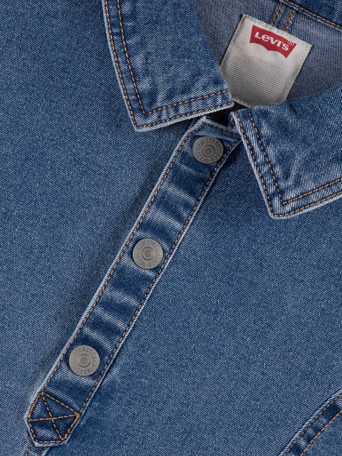Dsiney Kidz - Levi's® Blue Short Sleeve Tiered Dress image 4