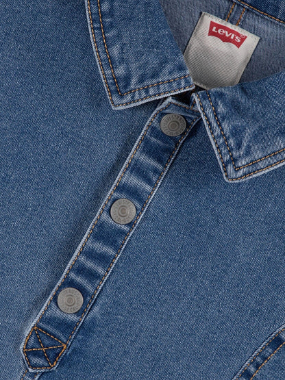 Dsiney Kidz - Levi's® Blue Short Sleeve Tiered Dress image 4