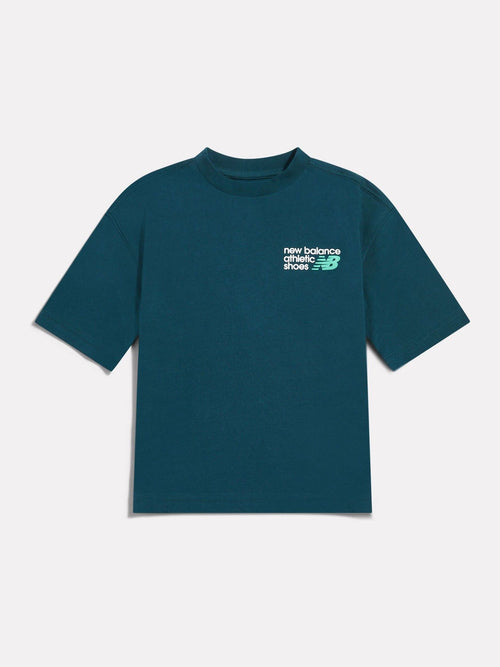 New Balance Green Athletic Shoes Graphic T-Shirt image 1