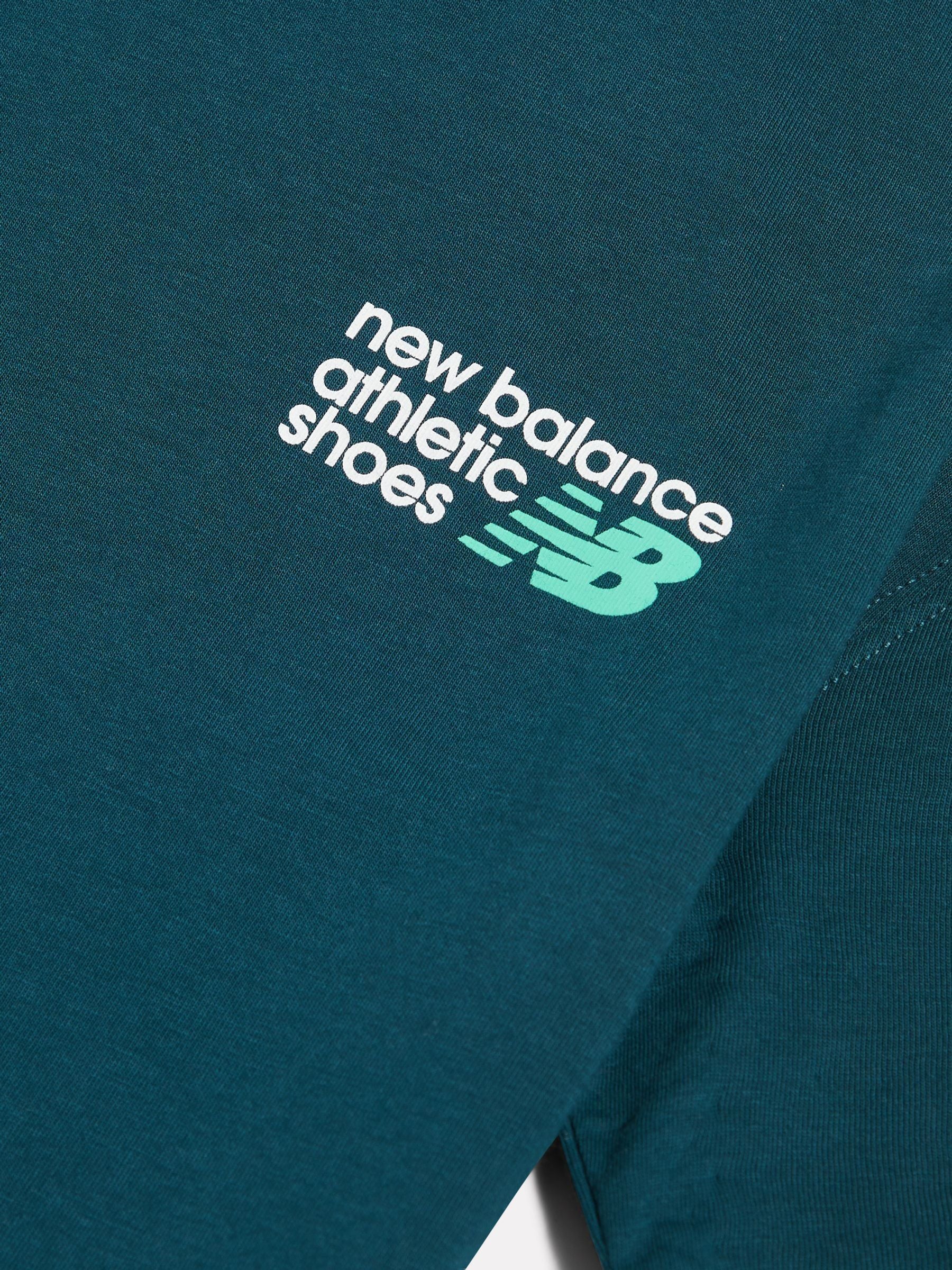 New Balance Green Athletic Shoes Graphic T-Shirt image 3