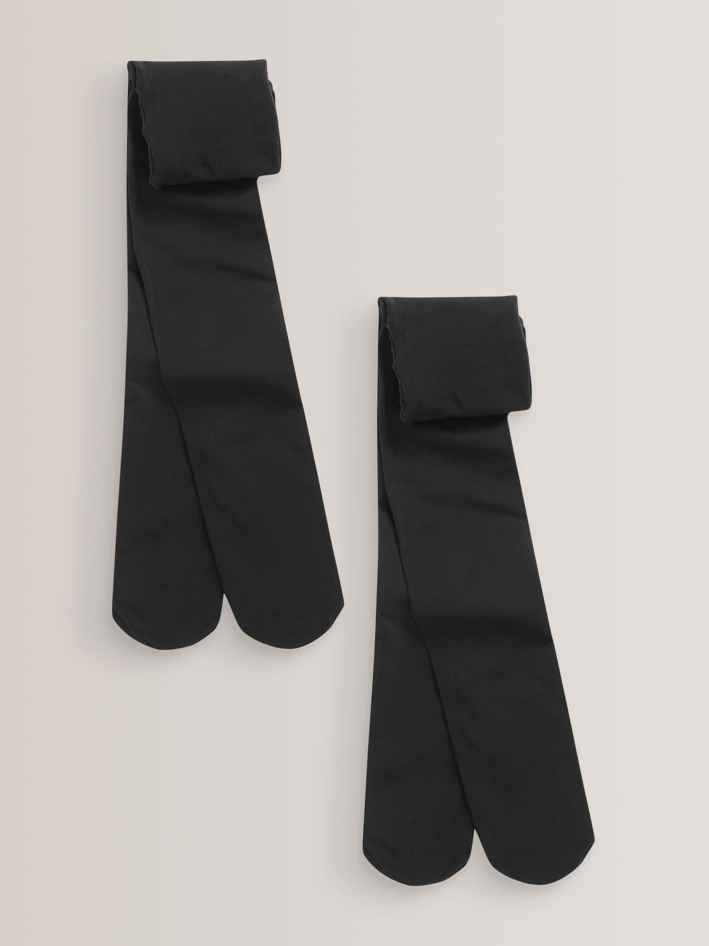 Black Regular Length 2 Pack 40 Denier School Tights image 1