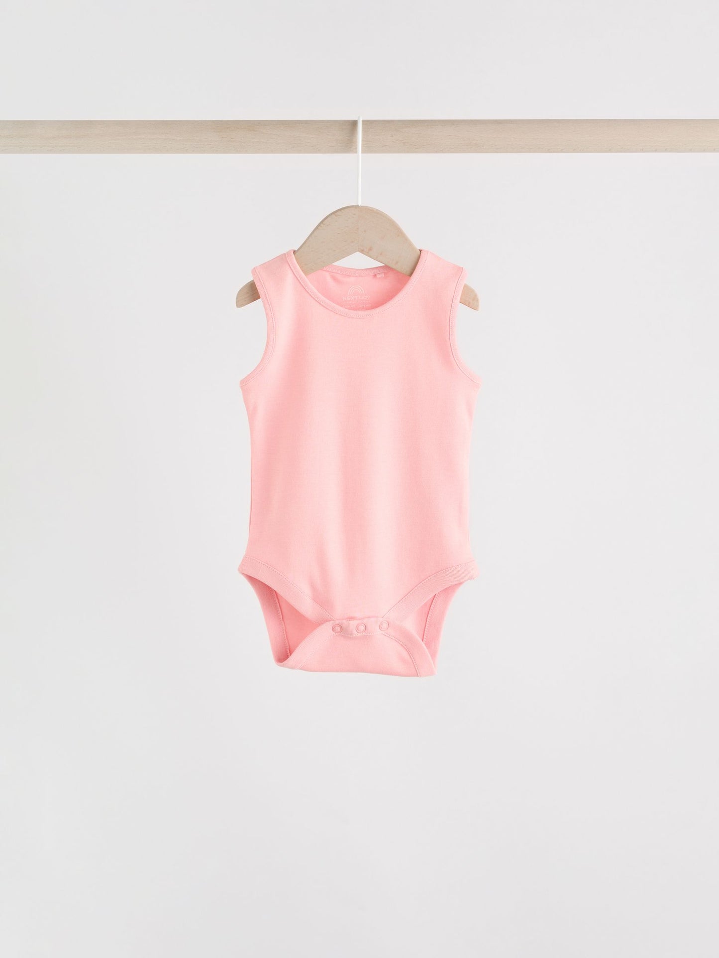 Pink/White 5 Pack Essential Vest Baby Bodysuits image 6