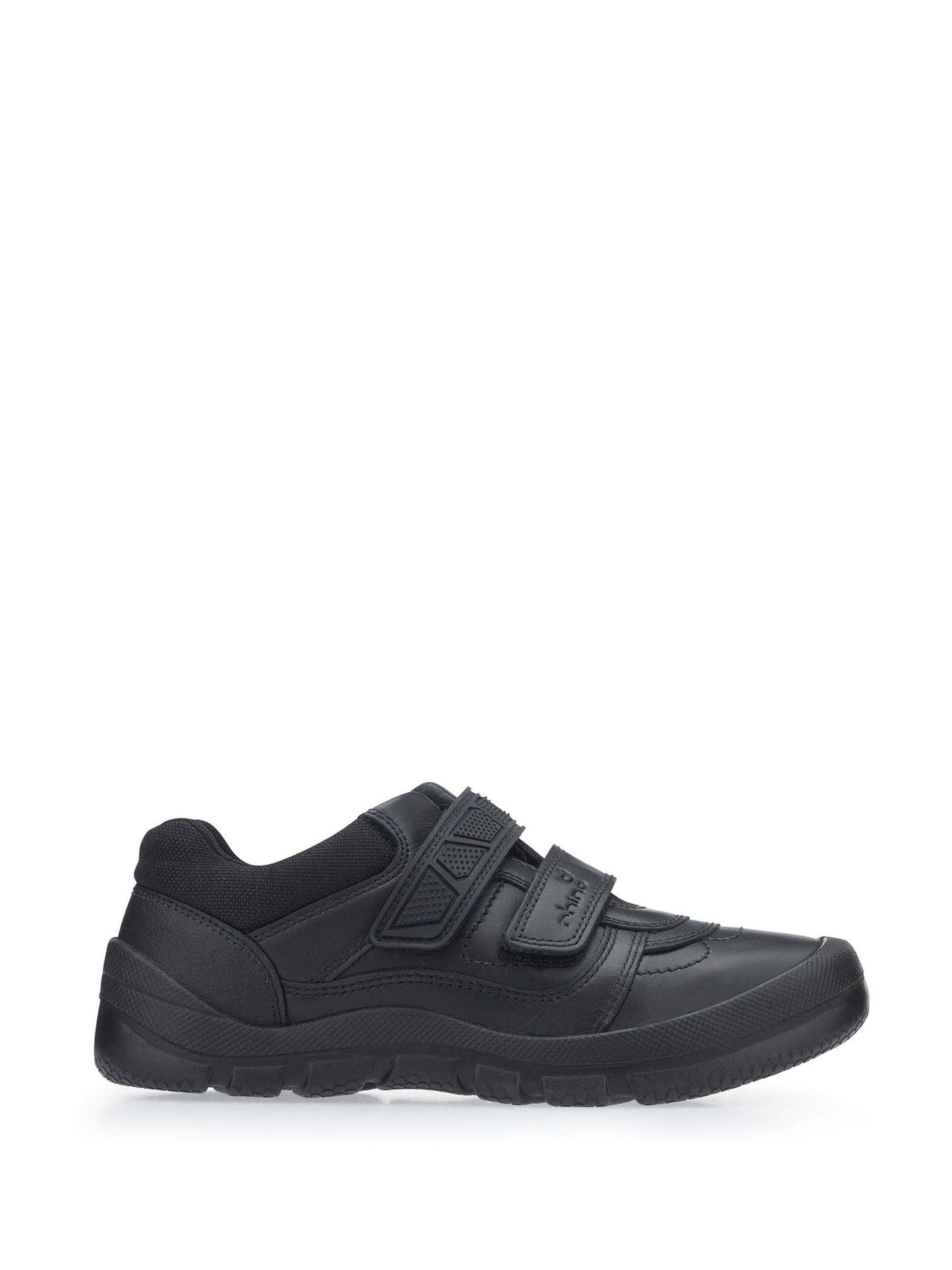 Start Rite Black Leather Rhino Warrior Super Tough Rip-Tape Scuff Protect School Shoes image 3