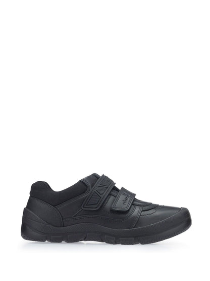 Start Rite Black Leather Rhino Warrior Super Tough Rip-Tape Scuff Protect School Shoes image 3