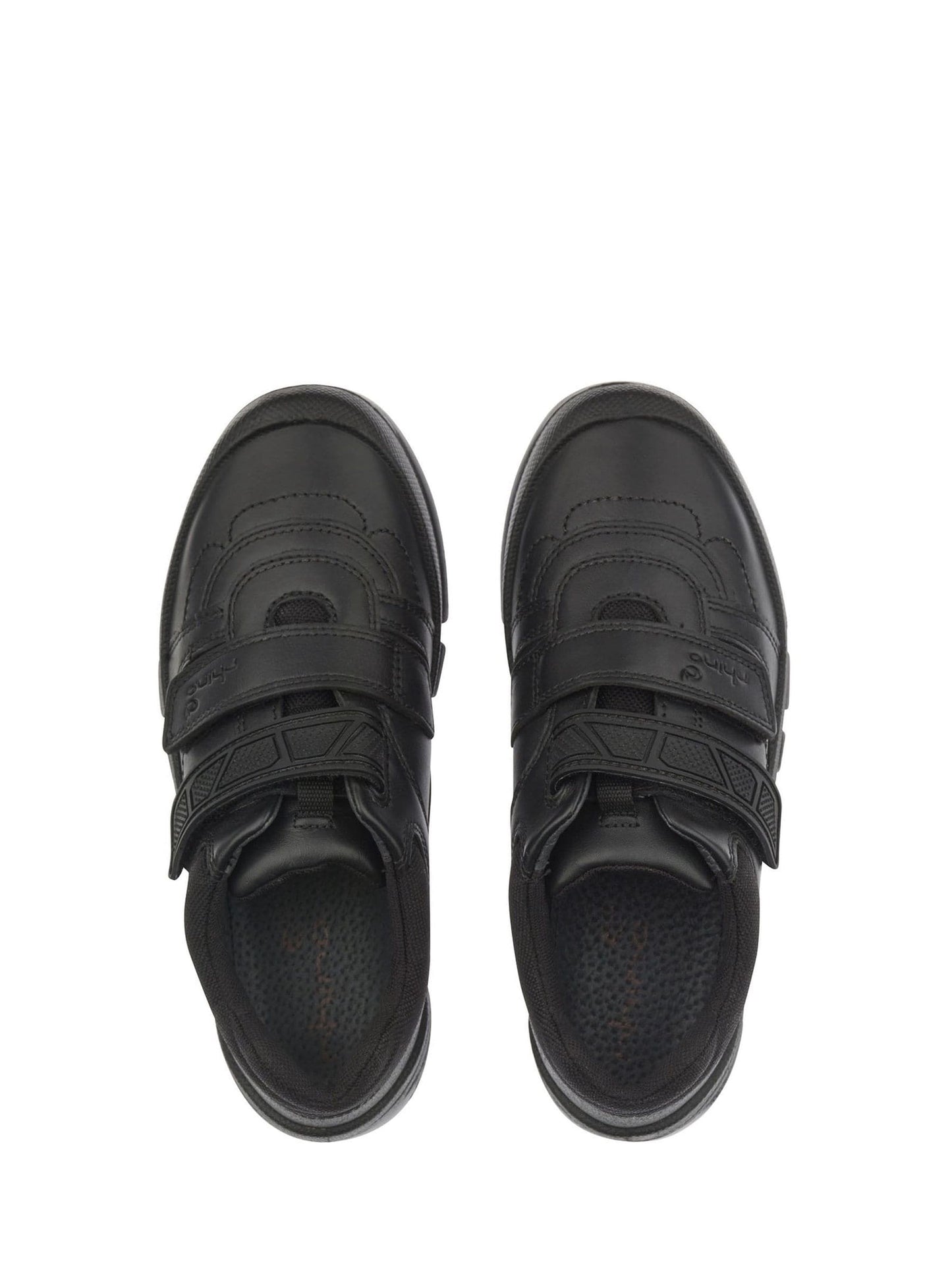 Start Rite Black Leather Rhino Warrior Super Tough Rip-Tape Scuff Protect School Shoes image 6