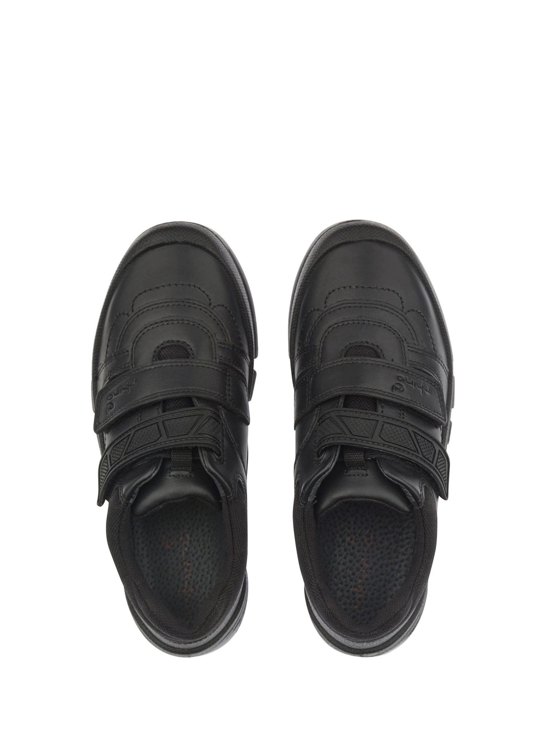 Start Rite Black Leather Rhino Warrior Super Tough Rip-Tape Scuff Protect School Shoes image 6