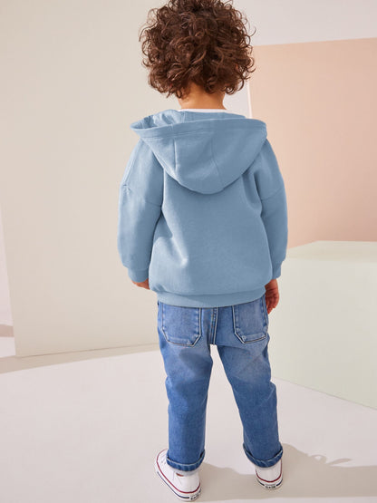 Blue Zip Through Hoodie (3mths-7yrs)