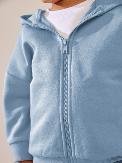 Blue Zip Through Hoodie (3mths-7yrs)