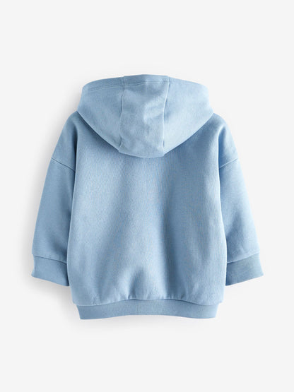 Blue Zip Through Hoodie (3mths-7yrs)