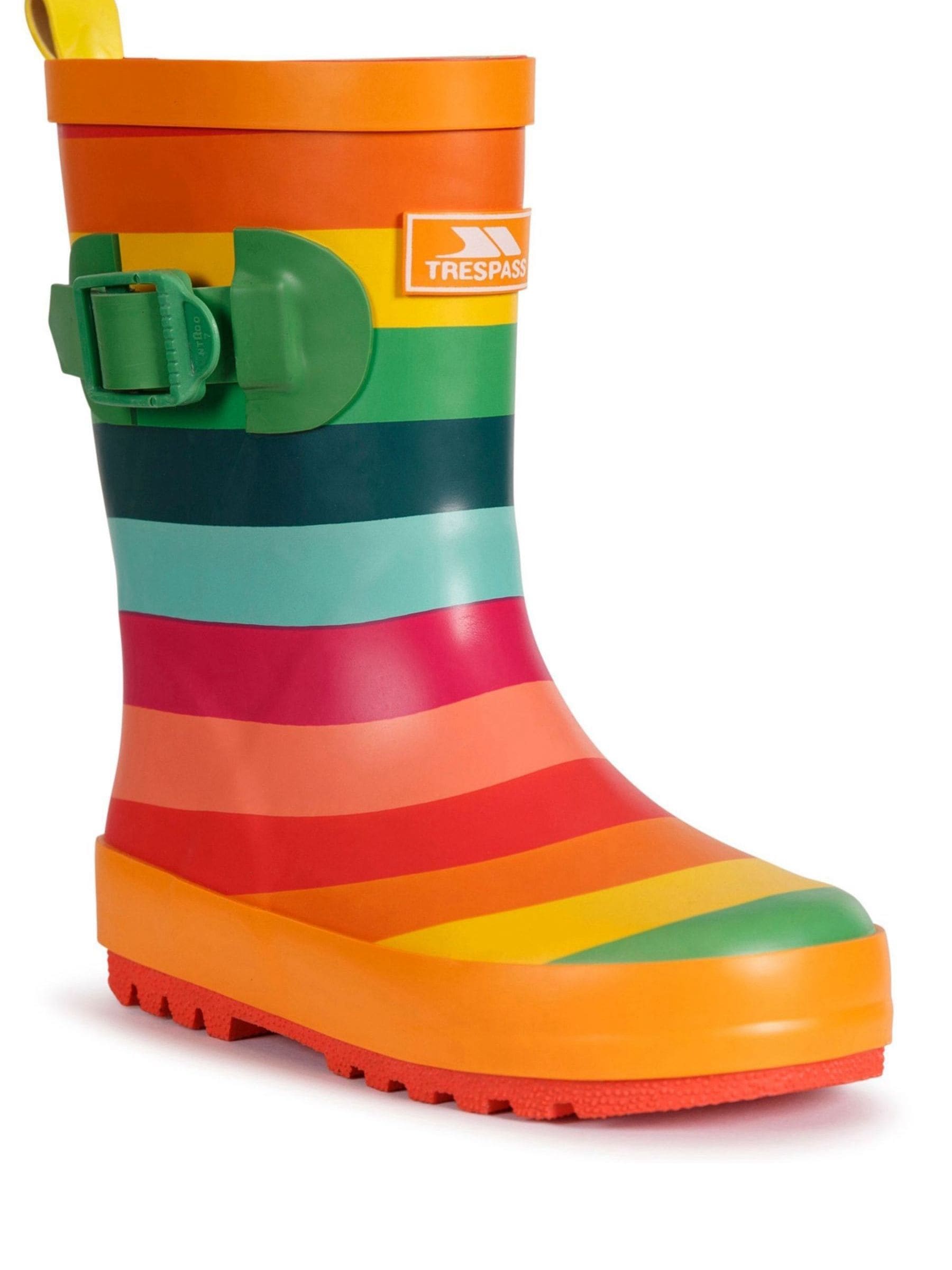 Trespass Blue Waterproof Puddle Wellies image 1