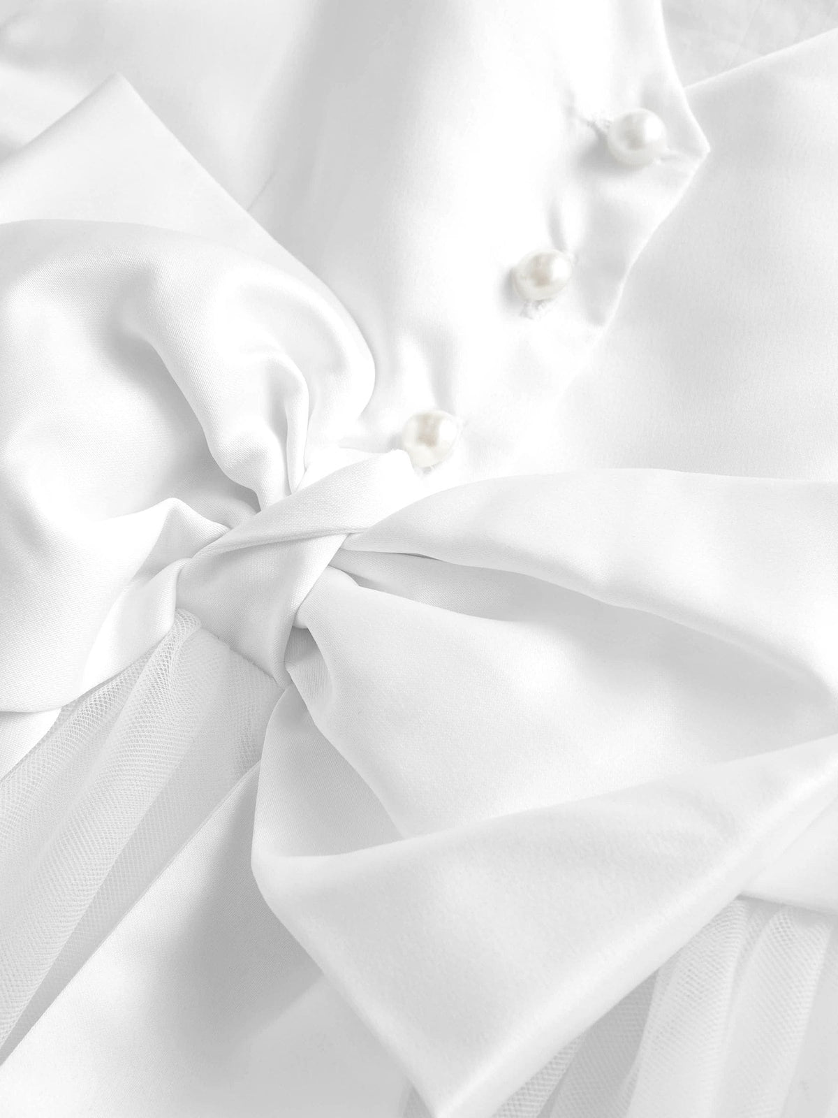 Dsiney Kidz - White Flower Girl Bow Dress (3mths-16yrs) image 2