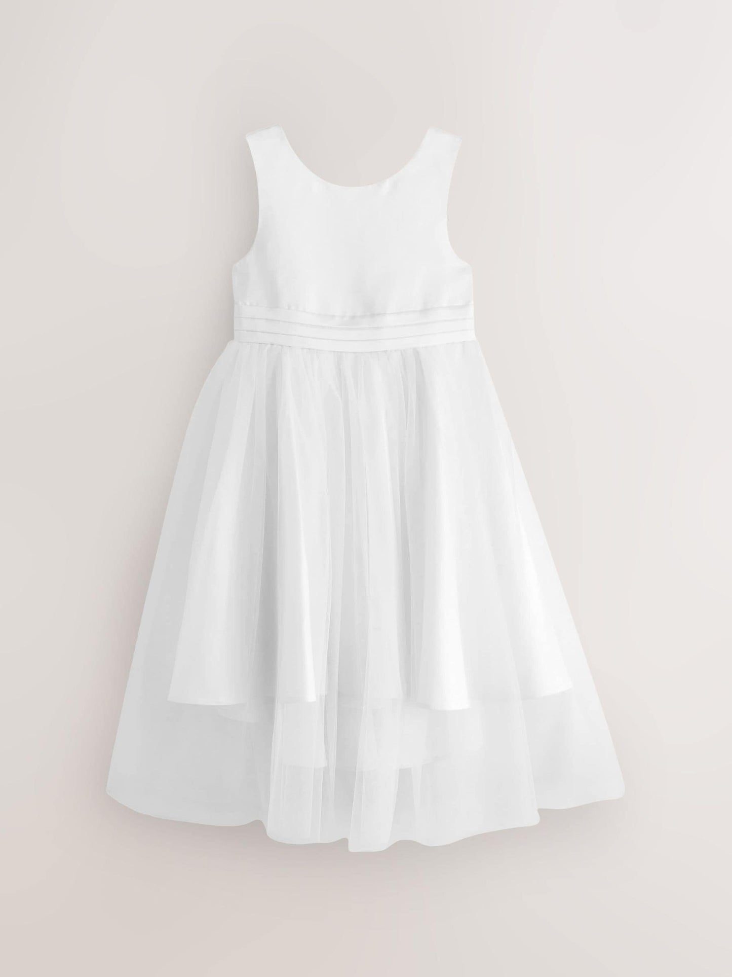 White Flower Girl Bow Dress (3mths-16yrs) image 7