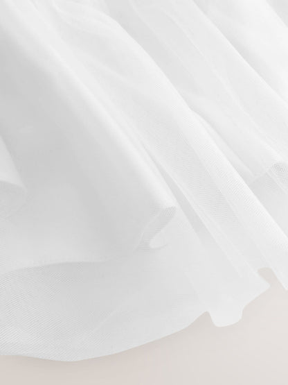 White Flower Girl Bow Dress (3mths-16yrs) image 9