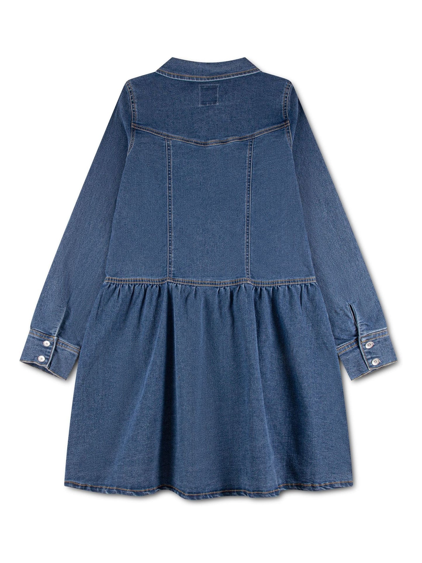 Dsiney Kidz - Levi's® Blue Long Sleeve Dropped Waist Dress image 4
