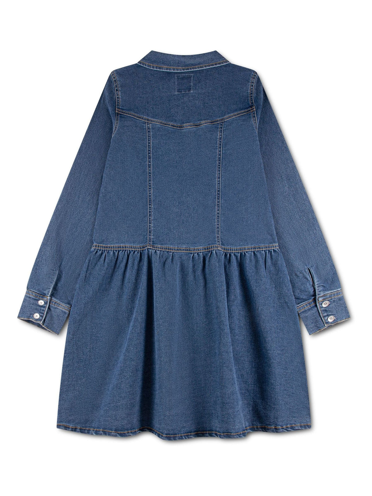 Dsiney Kidz - Levi's® Blue Long Sleeve Dropped Waist Dress image 4