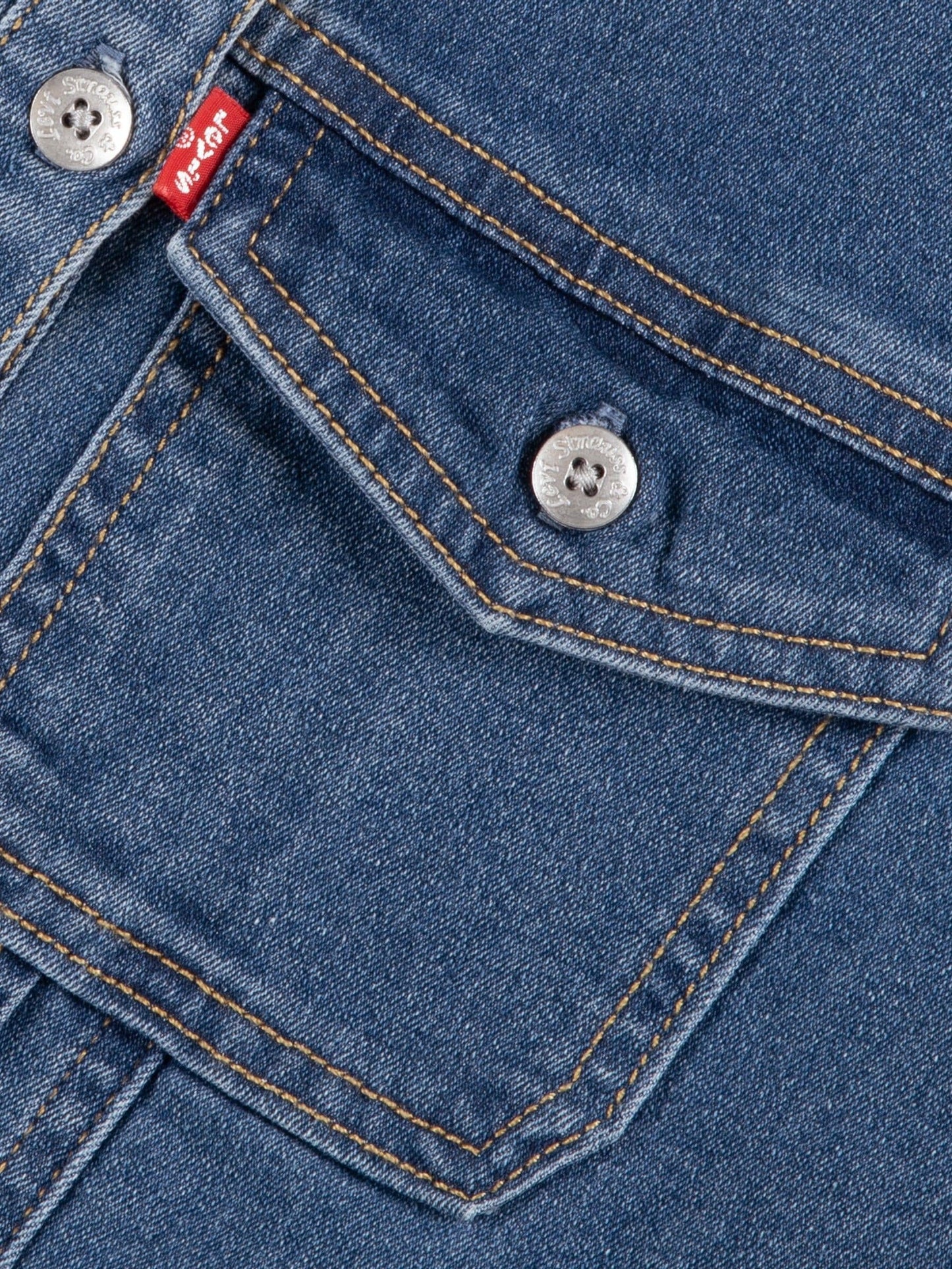 Dsiney Kidz - Levi's® Blue Long Sleeve Dropped Waist Dress image 5