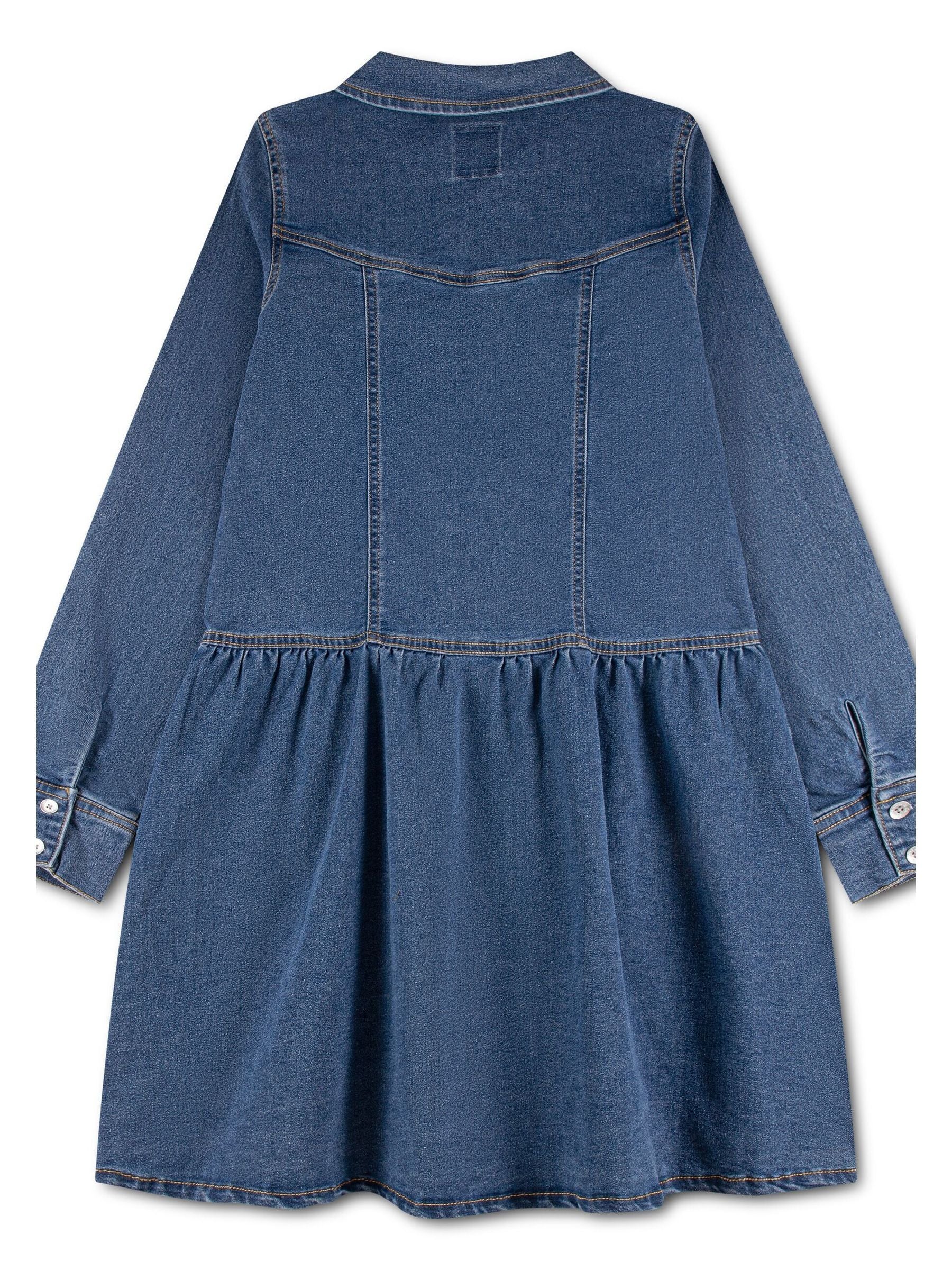 Dsiney Kidz - Levi's® Blue Long Sleeve Dropped Waist Dress image 2