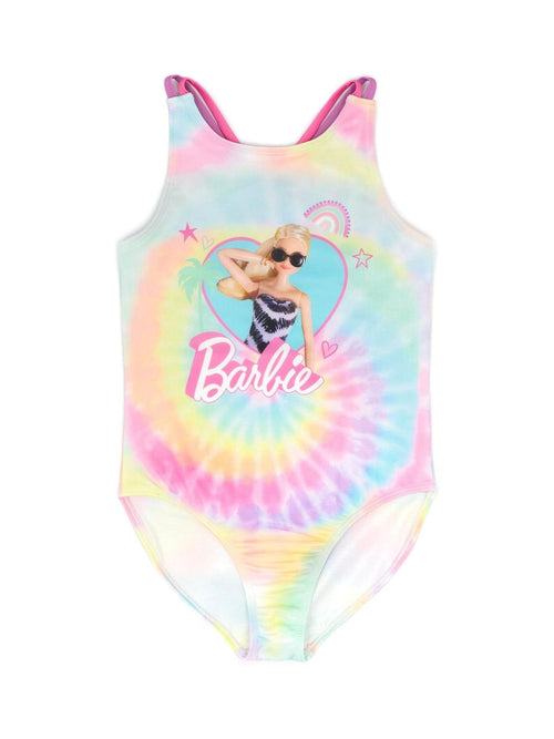 Dsiney Kidz - Vanilla Underground Pink Tie-Dye Barbie Swimsuit - Girls image 1